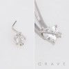 CELESTIAL HEART PLANET 316L SURGICAL STEEL L-SHAPE NOSE RING